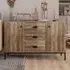 2 Door 3 Drawer Sideboard - Brown