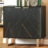 2 Door Sideboard with Adjustable Shelf - Black