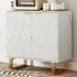 2 Door Sideboard with Adjustable Shelf - White