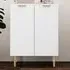 2 Door Sideboard with Adjustable Shelf - White