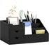 2 Drawer Storage Caddy with Compartments - Black