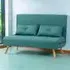 2-Seater Click Clack Sofa Bed - Green