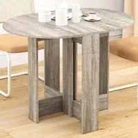2-Seater Drop Leaf Dining Table - Grey