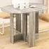 2-Seater Drop Leaf Dining Table - Grey