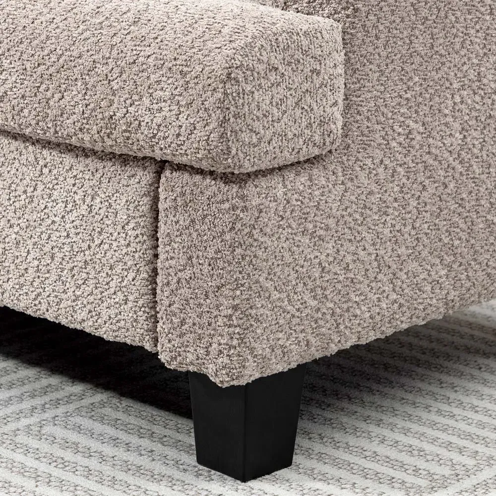 2-Seater Loveseat Sofa - Brown, Chenille