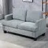 2-Seater Loveseat Sofa - Grey, Chenille