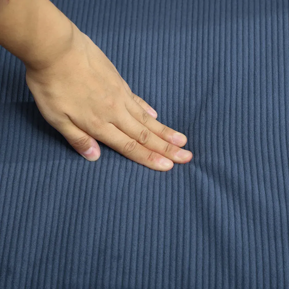 2-Seater Sofa with Storage - Blue, Corduroy