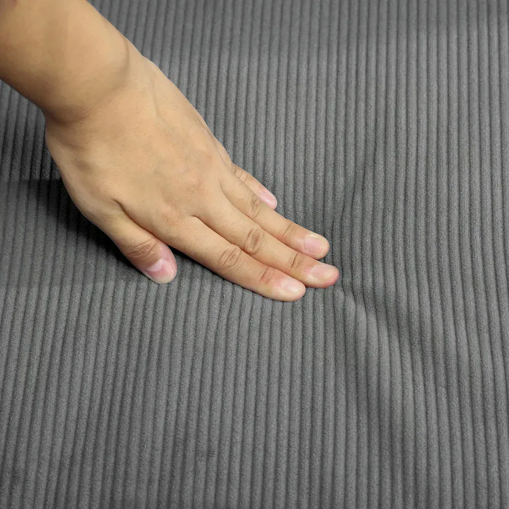 2-Seater Sofa with Storage - Grey, Corduroy