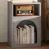 2 Shelf Bedside Table - Grey, MDF