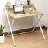 2 Shelf Foldable Desk - Brown, Maple Wood Effect