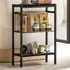 2 Shelf Side Table - Black