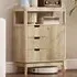 2 Tier Sideboard Storage Cabinet - Yellow, Wood