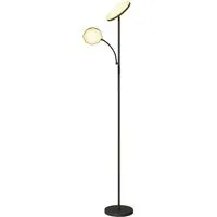 2 Way Floor Lamp with 4 Scene Modes - Black