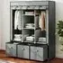 3 Drawer 5 Shelf Portable Wardrobe with Hanging Rails - Grey