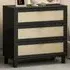 3 Drawer Storage Cabinet - Black, Rattan