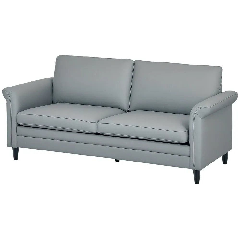 3-Seater Fabric Sofa - Grey