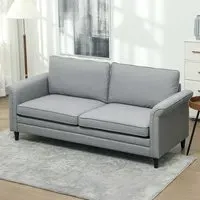 3-Seater Fabric Sofa - Grey