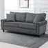 3-Seater Fabric Sofa - Grey