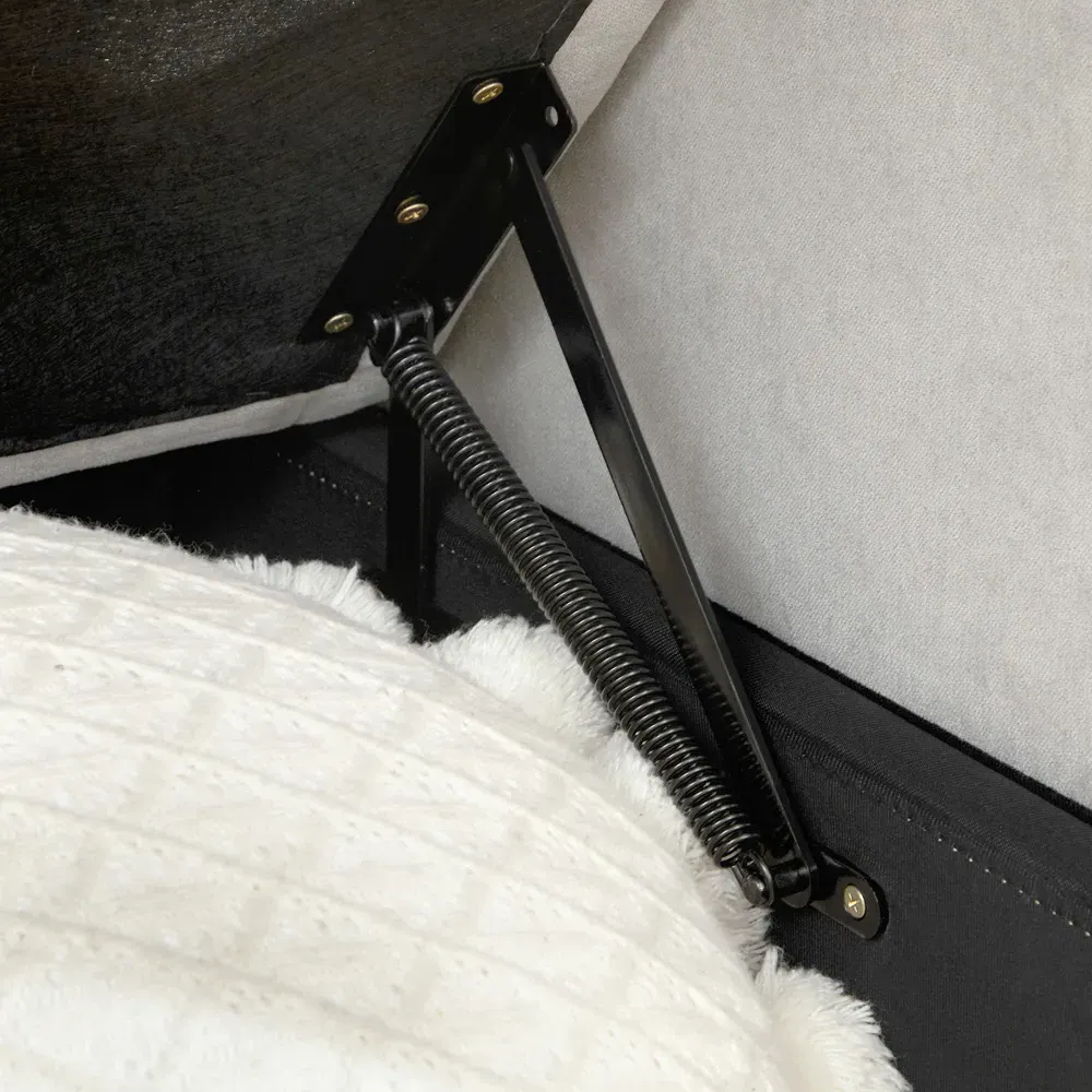 3-Seater L-Shaped Corner Sofa Bed with Storage - Grey