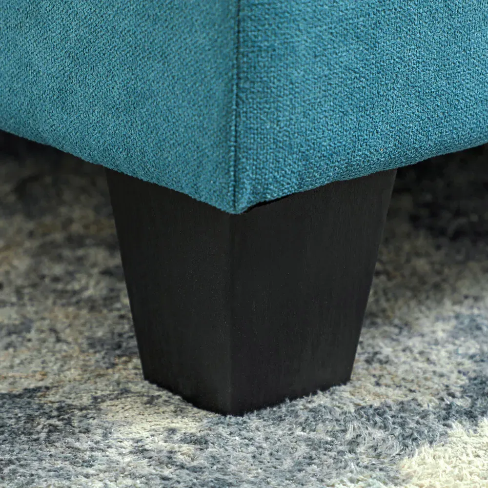 3-Seater L-Shaped Sofa with Storage - Blue