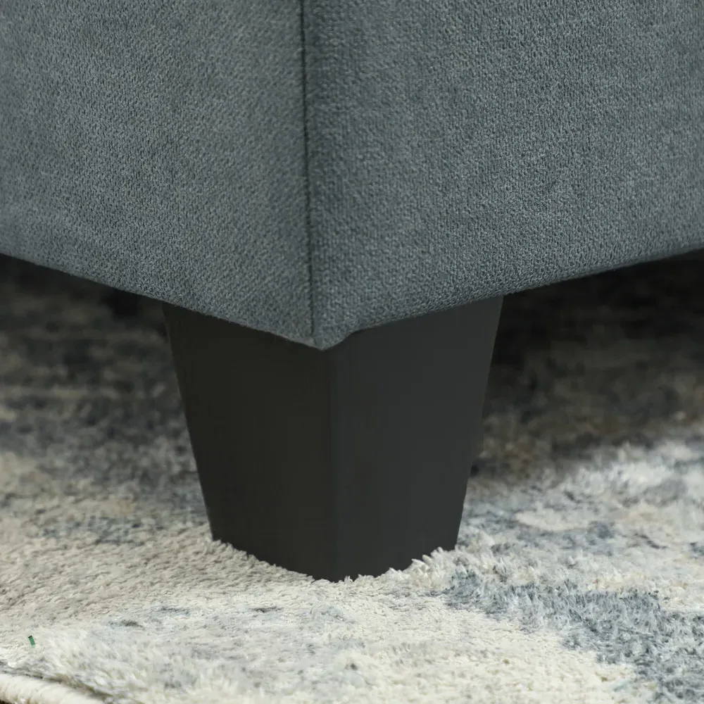 3-Seater L-Shaped Sofa with Storage - Grey