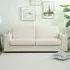 3-Seater Sofa - Cream, Corduroy