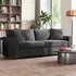 3-Seater Sofa - Grey, Jumbo Cord