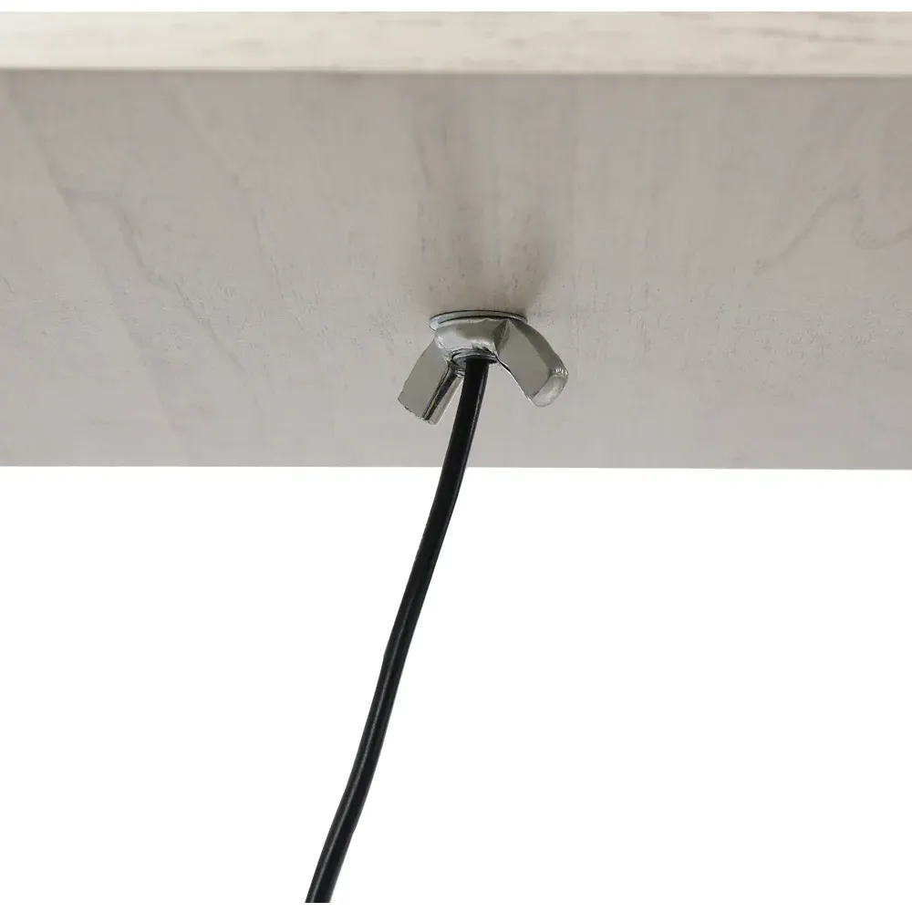 3 Shelf Floor Lamp - Brown, Oak