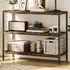 3 Shelf Industrial Console Table - Brown