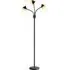 3 Way Arc Tree Floor Lamp with 3 Colour Temperatures - Black