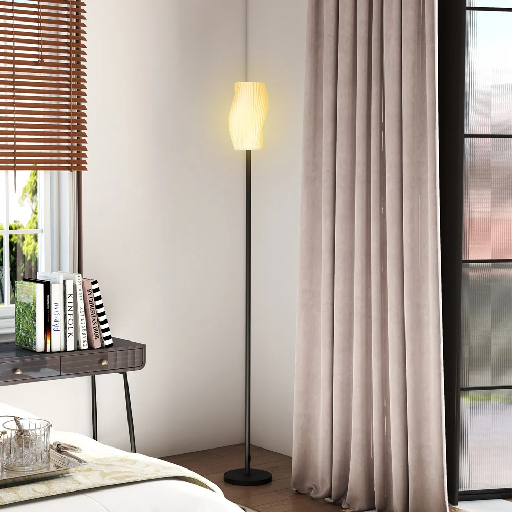 3D Printed Floor Lamp with 3 Colour Temperature - White