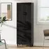 4 Door Kitchen Storage Cabinet - Black