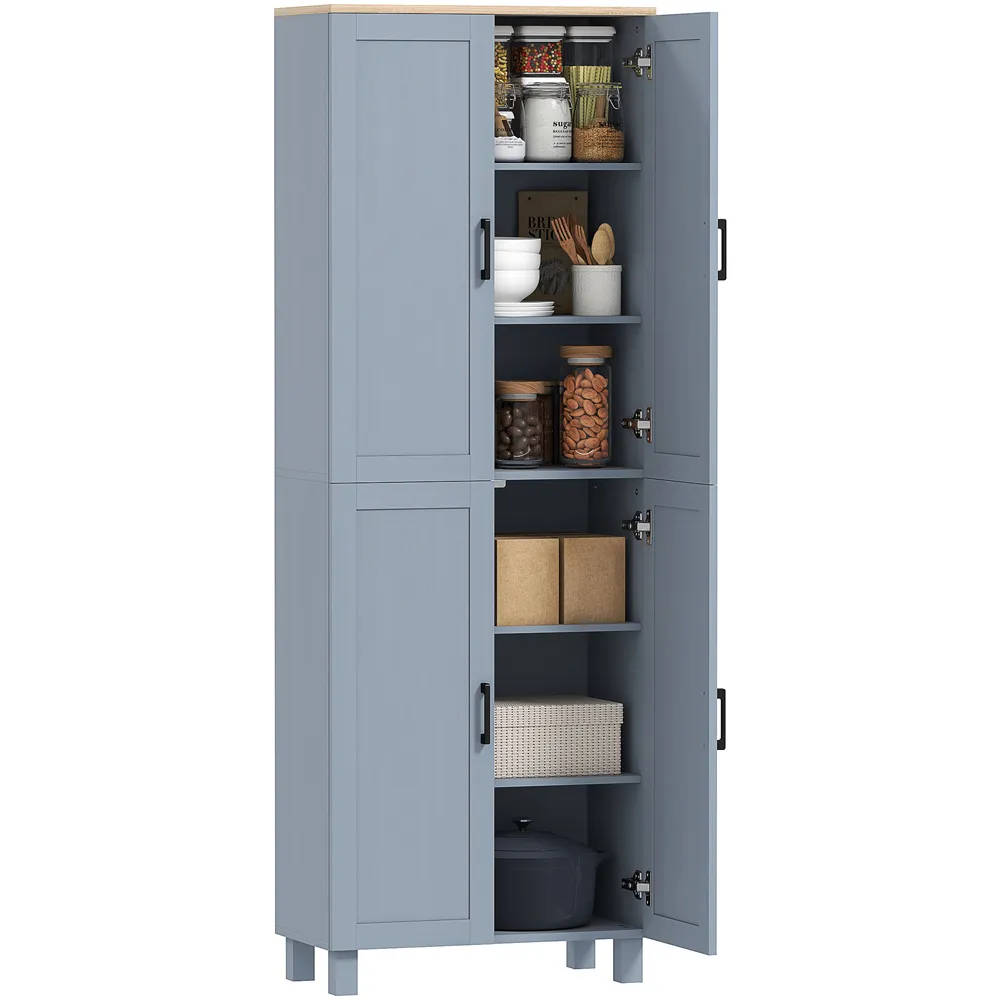 4 Door Kitchen Storage Cabinet - Grey