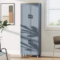 4 Door Kitchen Storage Cabinet - Grey