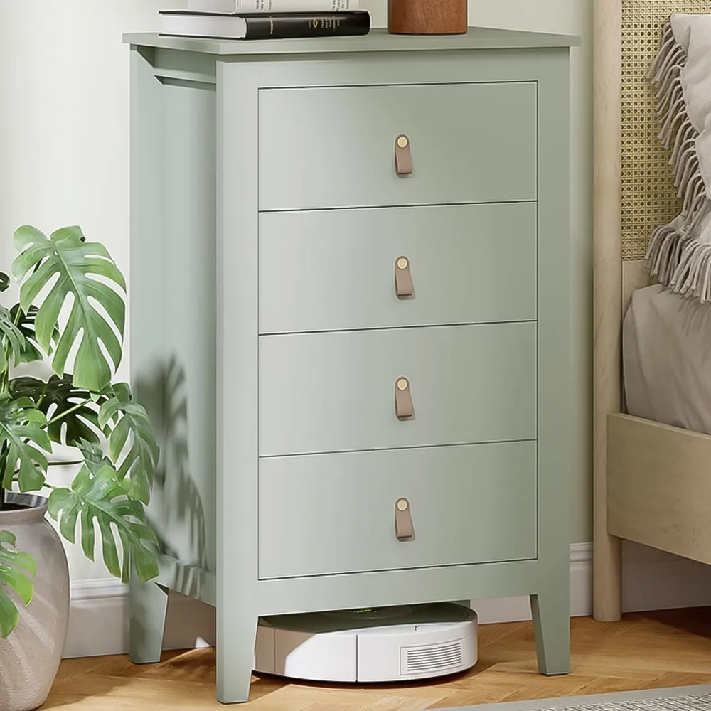 4 Drawer Chest of Drawers - Green