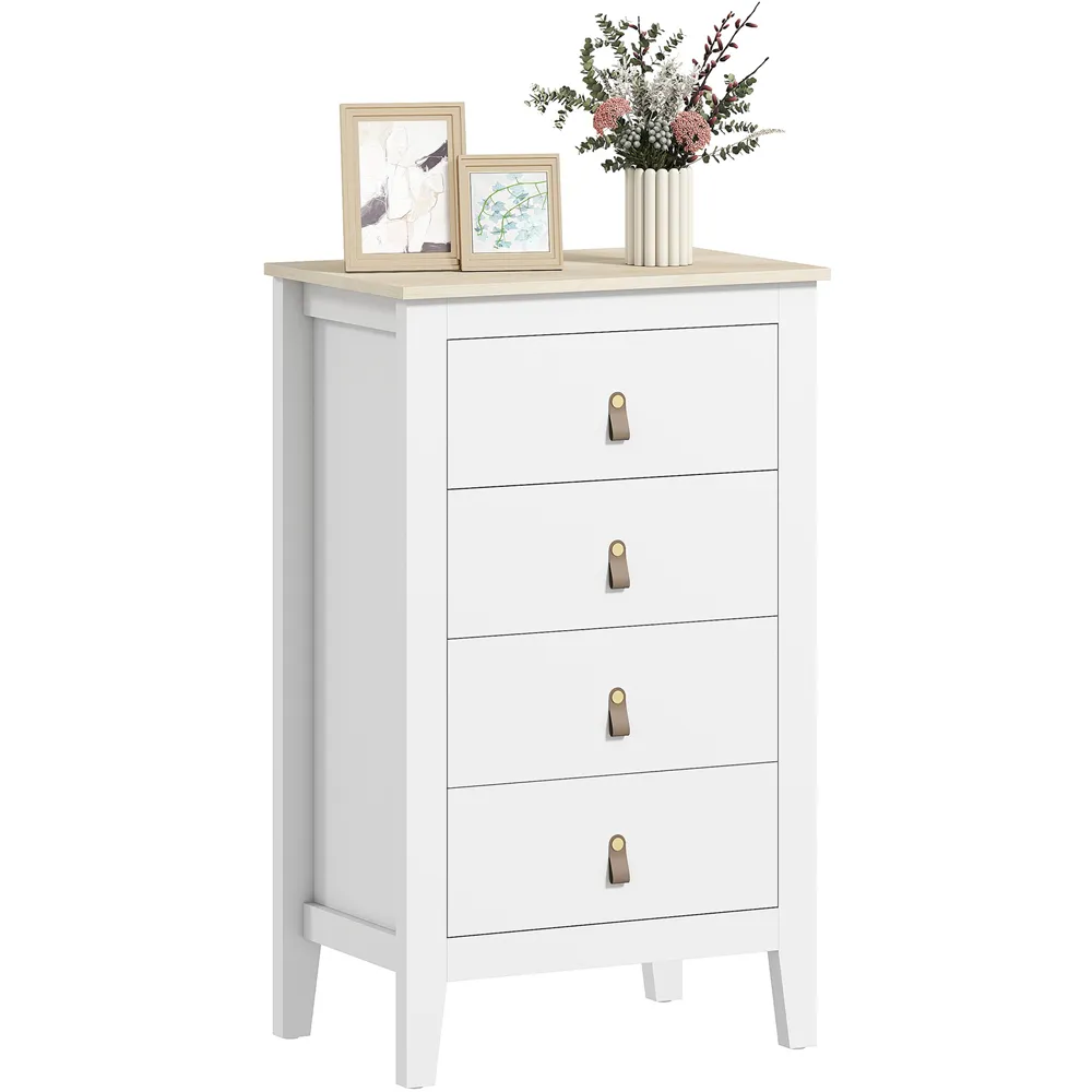4 Drawer Chest of Drawers - White