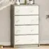 4 Drawer Chest of Drawers - White, MDF