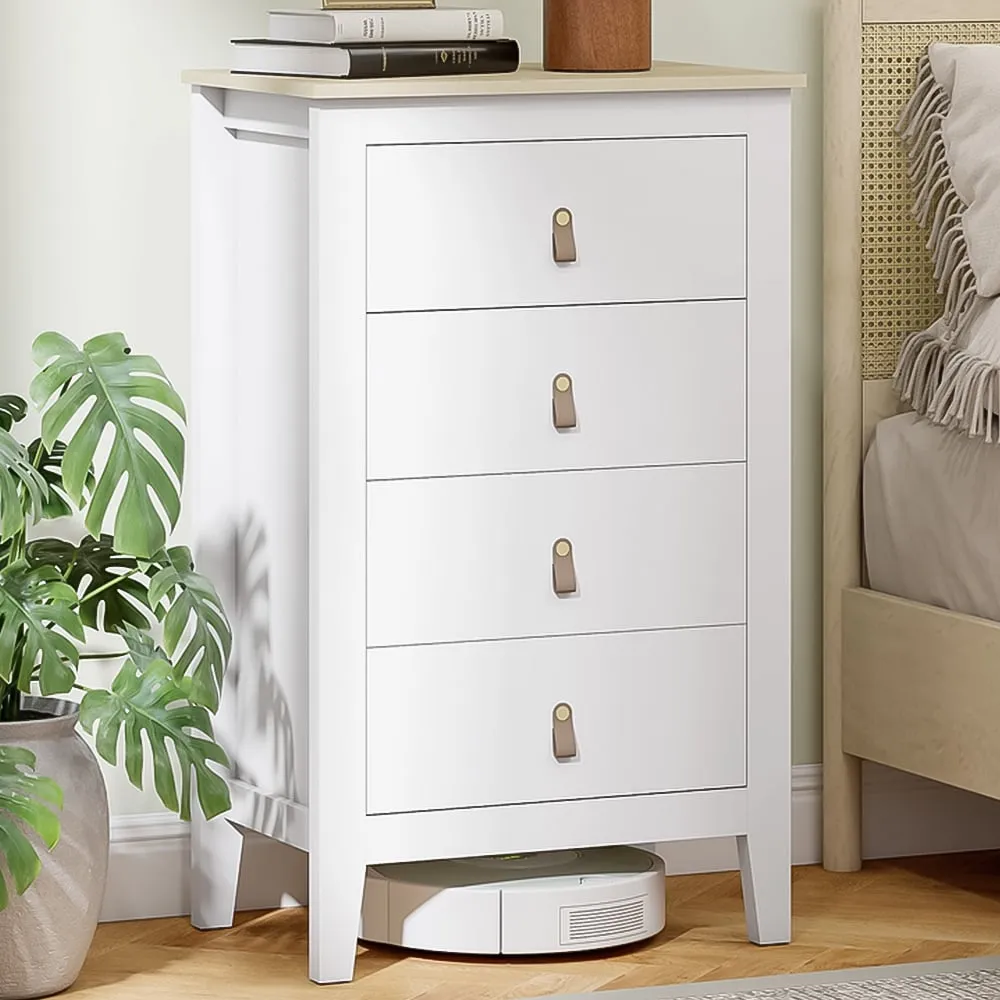 4 Drawer Chest of Drawers - White