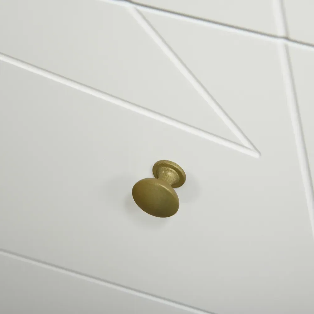 4 Drawer Chest of Drawers with Hairpin Legs - White, MDF