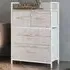 4 Drawer Chest of Drawers with Shelf - Brown