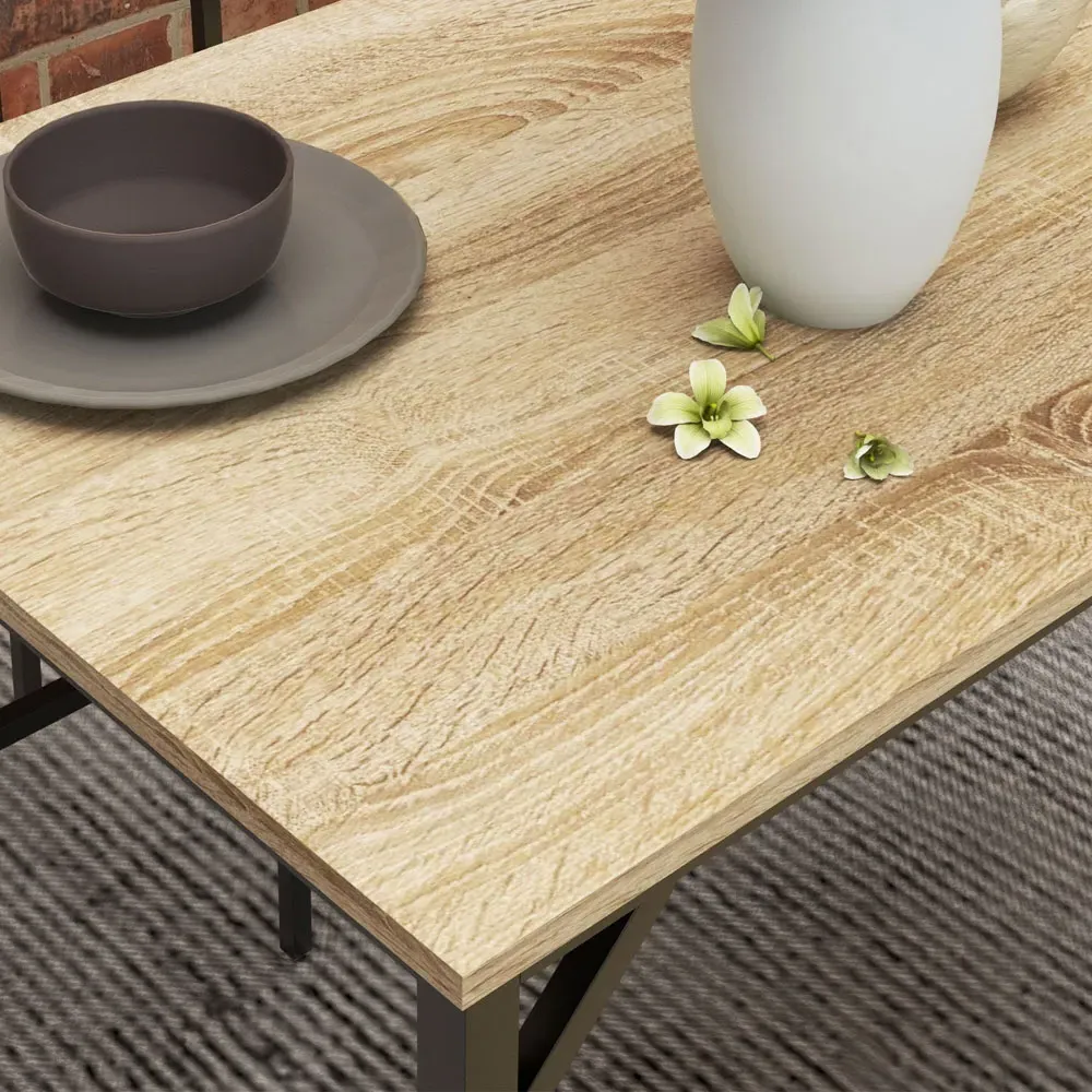 4-Seater Dining Bench Set - Natural