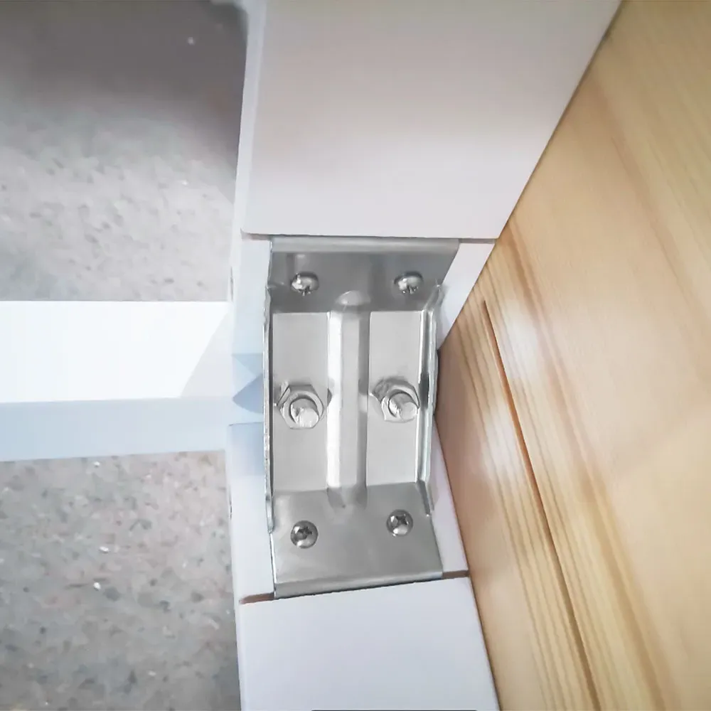 4-Seater Dining Table - Yellow, Pine Wood