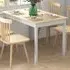 4-Seater Dining Table - Yellow, Pine Wood