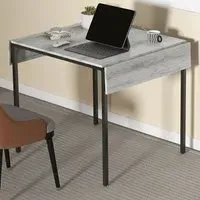 4-Seater Drop Leaf Dining Table - Grey