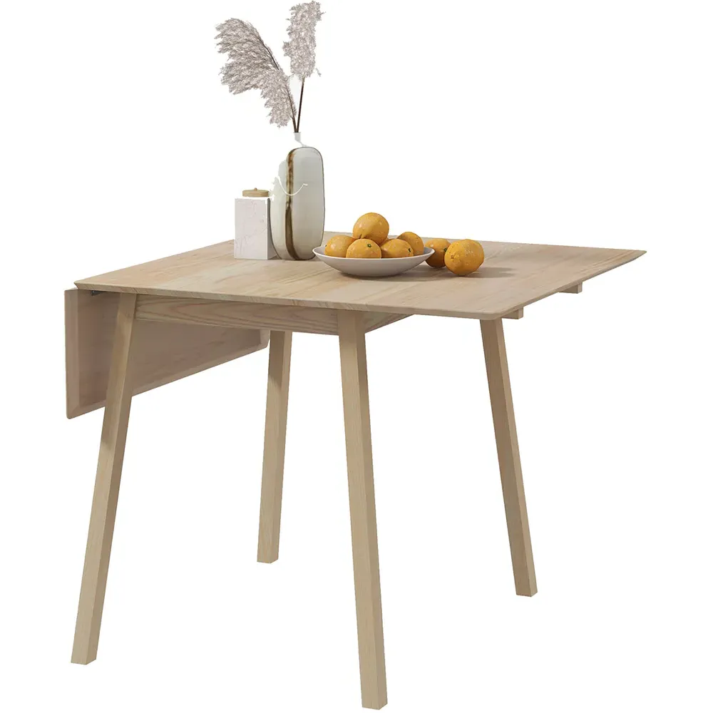 4-Seater Drop Leaf Dining Table - Natural, Pine