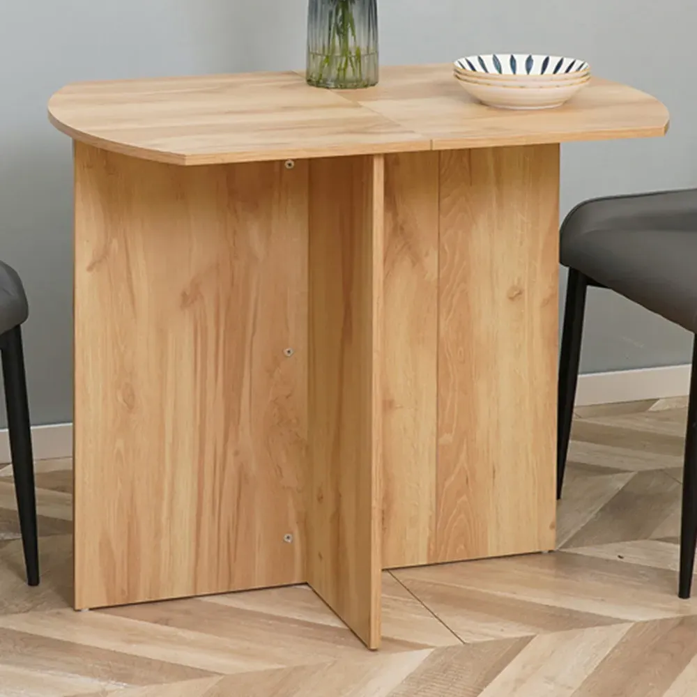 4-Seater Drop Leaf Dining Table - Oak image