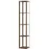 4 Shelf Floor Lamp with RGB LED - Brown