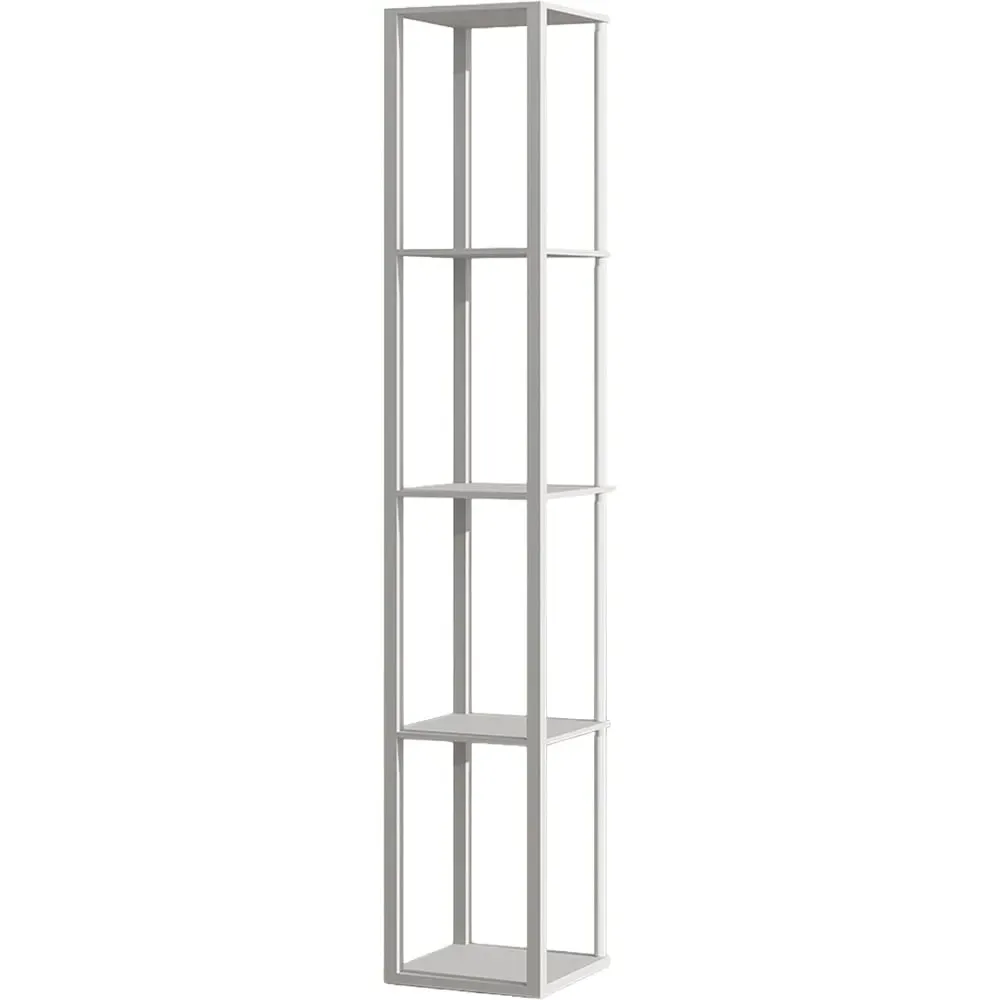 4 Shelf Floor Lamp with RGB LED - Grey