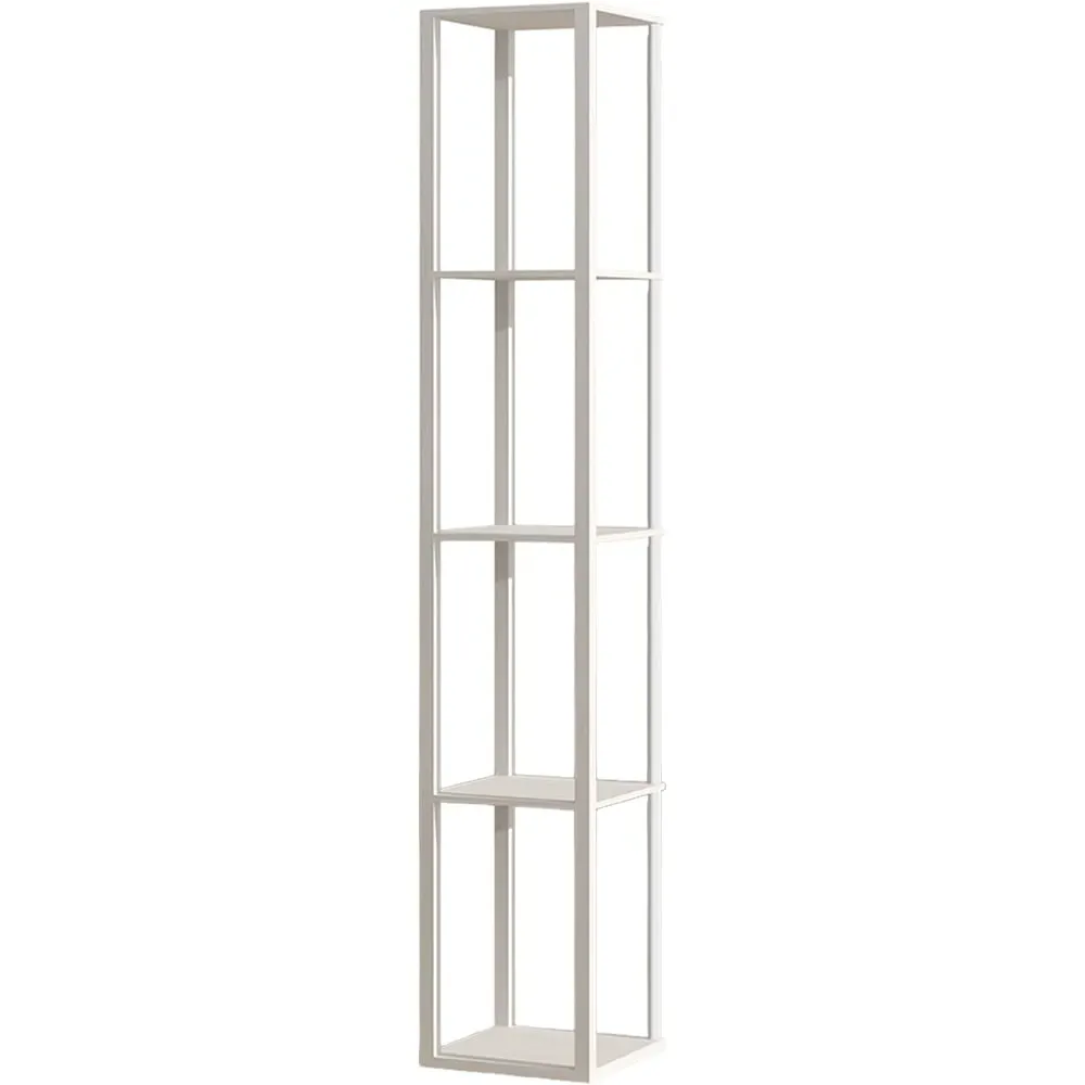 4 Shelf Floor Lamp with RGB LED - White