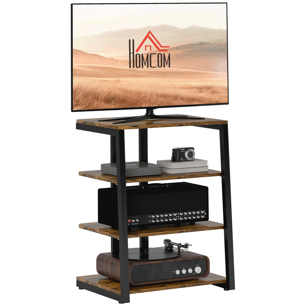 4-Tier HiFi Rack Stand - Brown